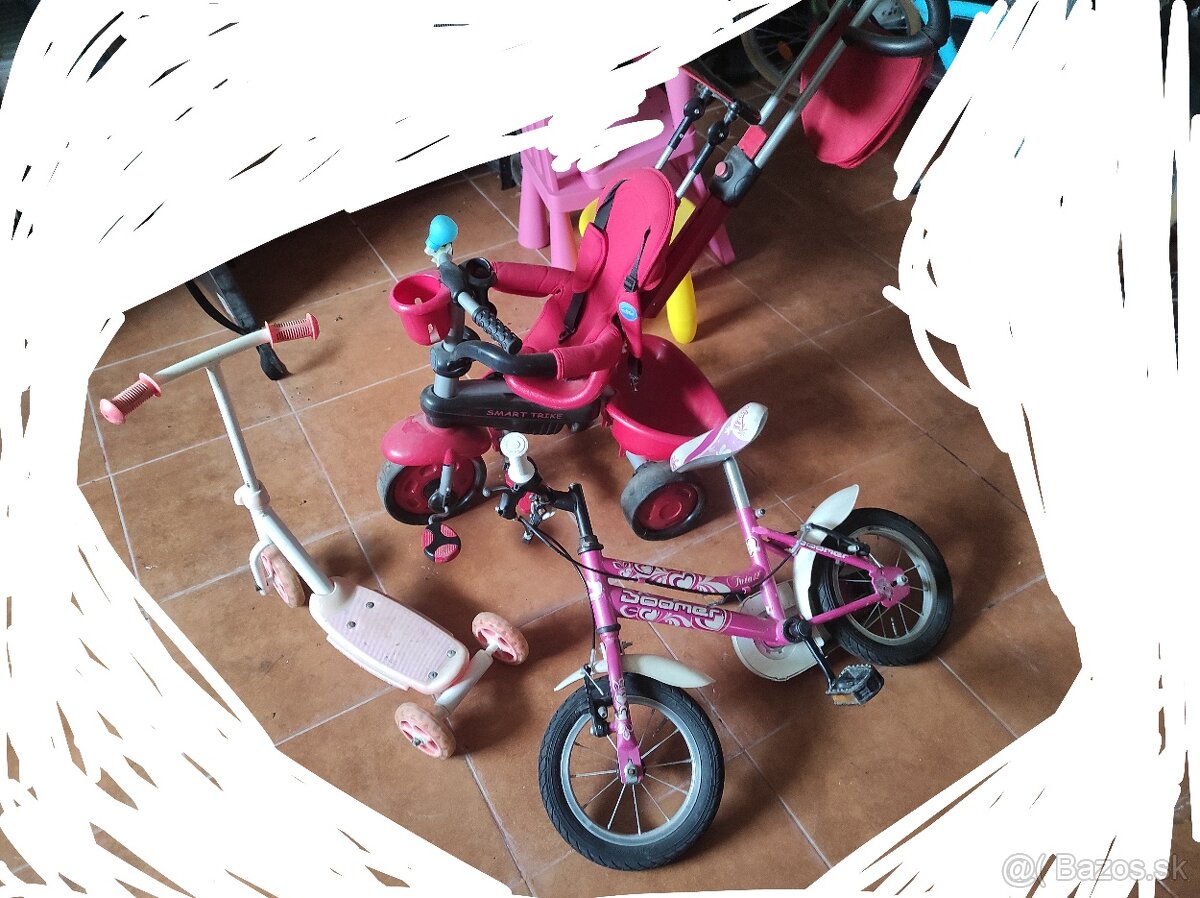 Bicykel, kolobežka, trojkolka