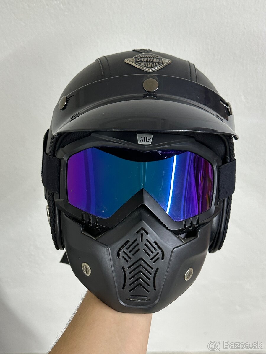 Motocyklová prilba BAUTI Retro Jet