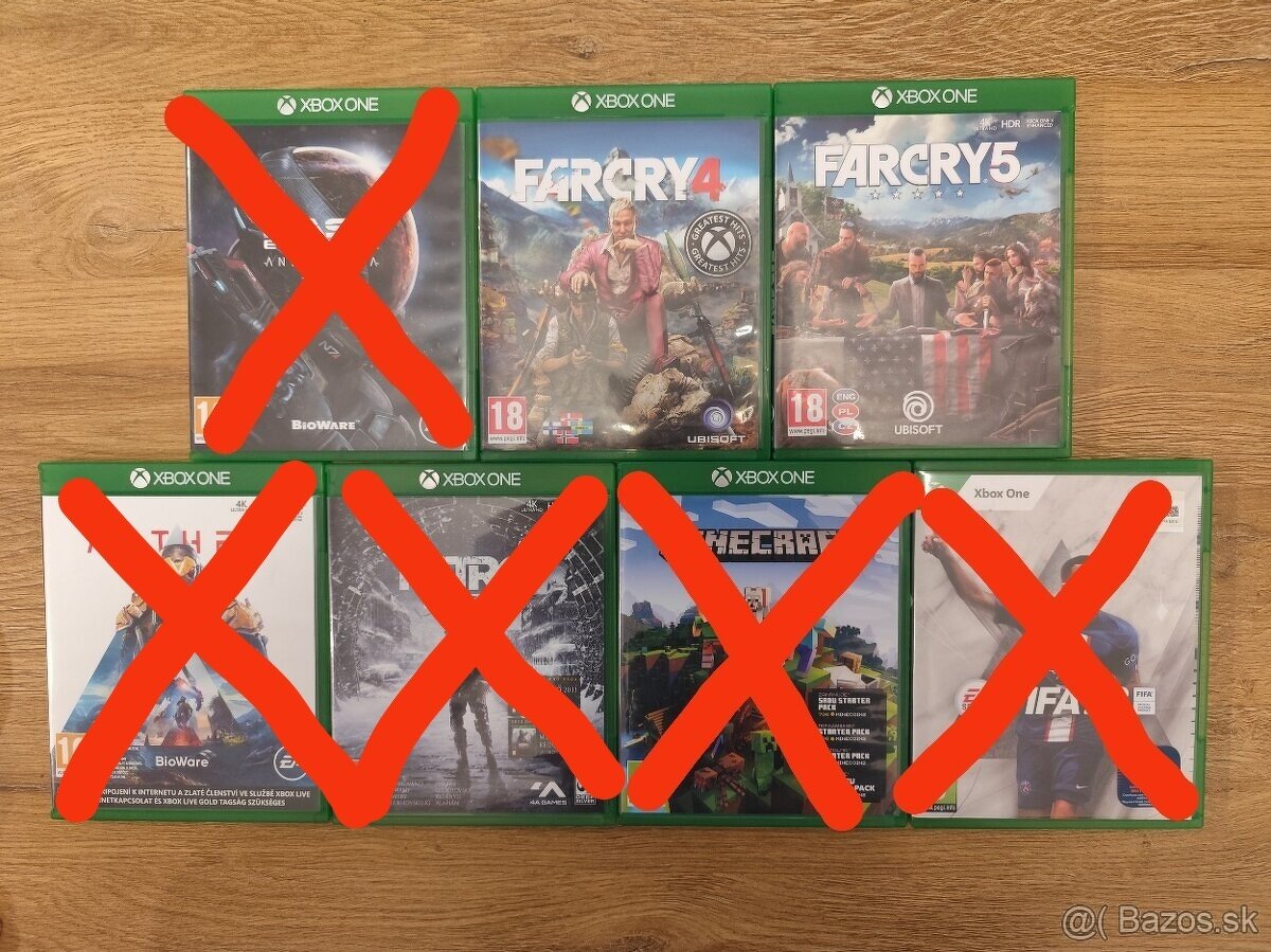 Predám hry na Xbox One