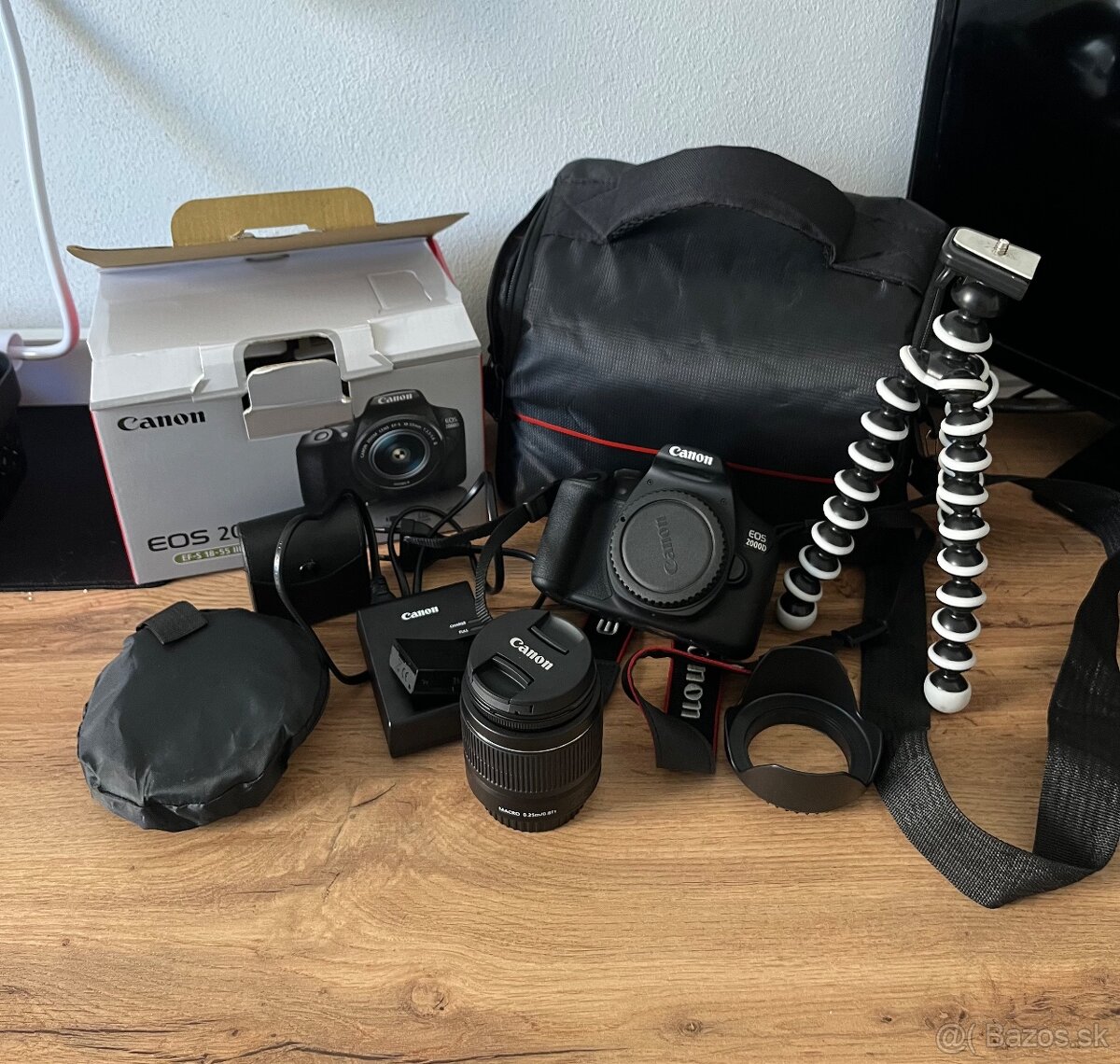 Canon 2000D+príslušetvo