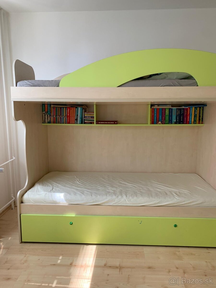 Dvojposchodová posteľ a doplnky