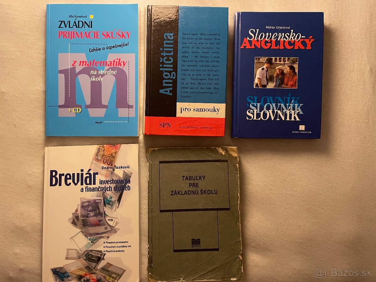Učebnice, slovníky