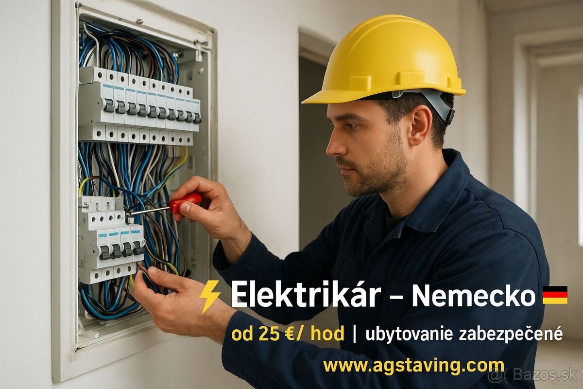 Elektrikar ponuka práce  Nemecko