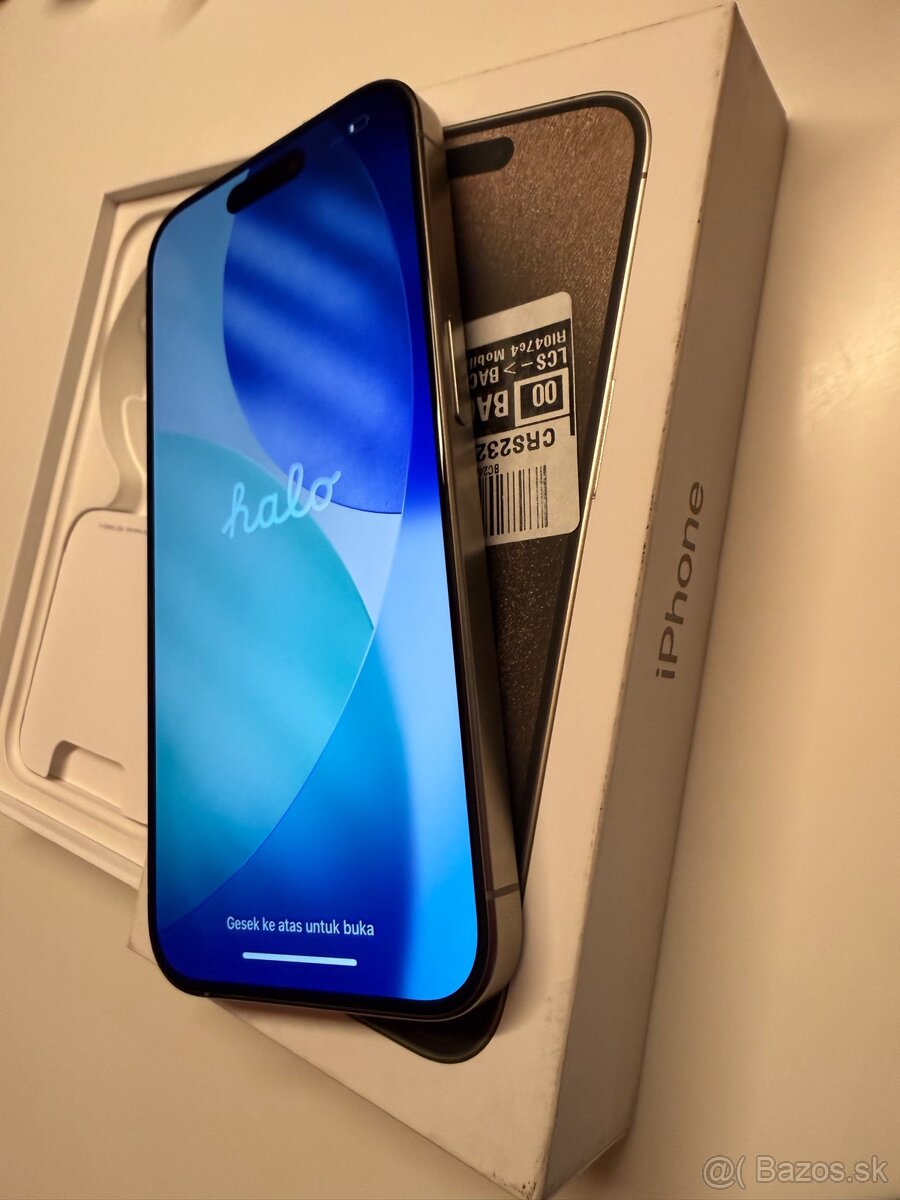 iPhone 15 Pro, 256GB, Natural Titanium