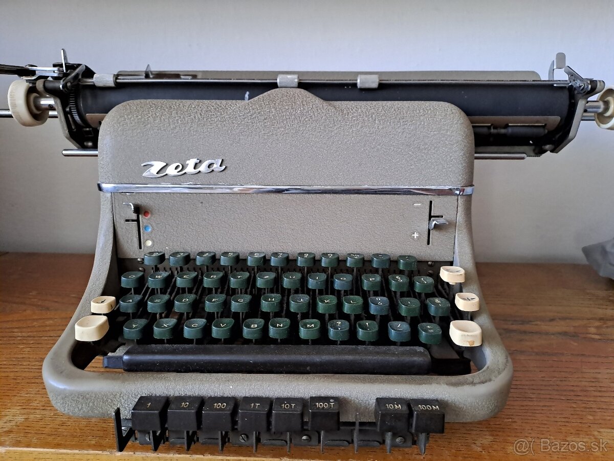 Psací stroj ZETA, 50. léta 20.století, ČSSR