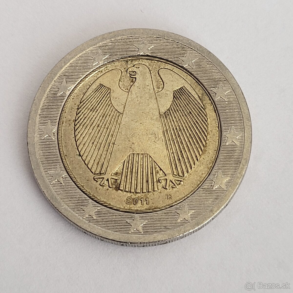 2 euro chybná razba