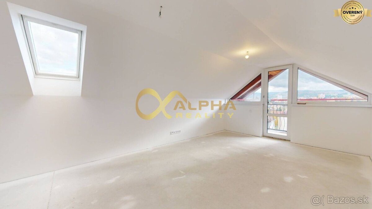 Exkluzívne 3i podkrovný byt, balkón, 133m2, Zimná, Sp.N.Ves