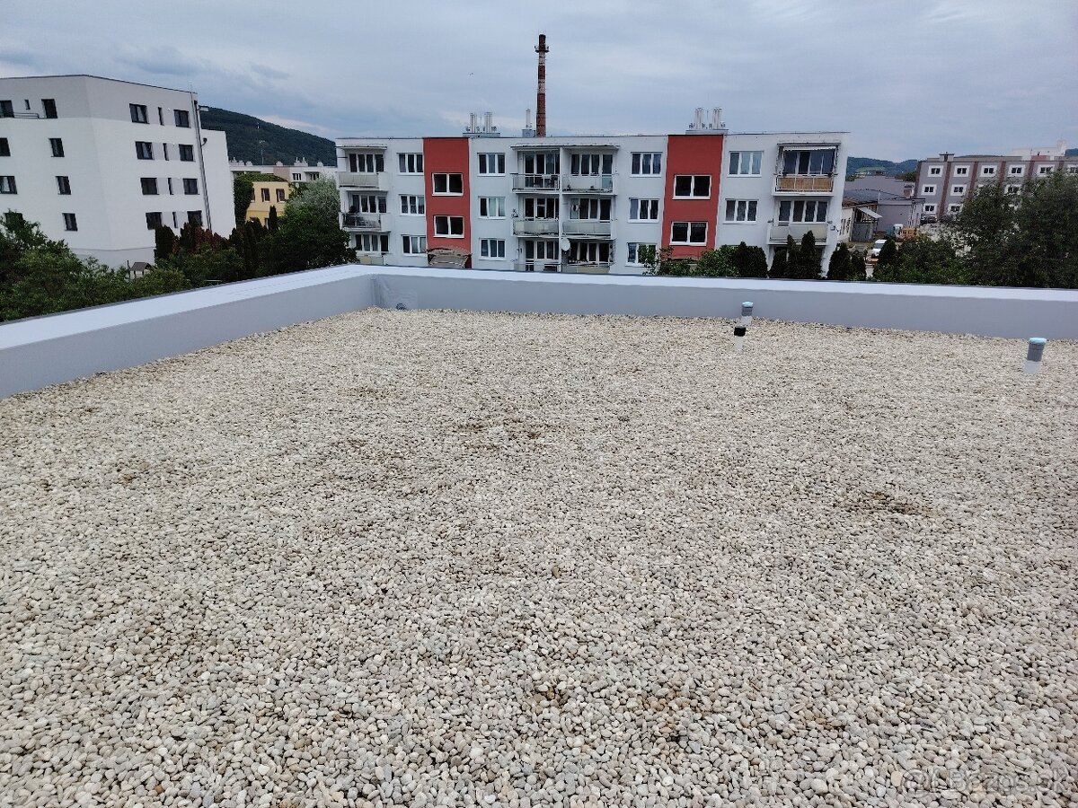 Hydroizolácie plochých striech, balkónov a terás