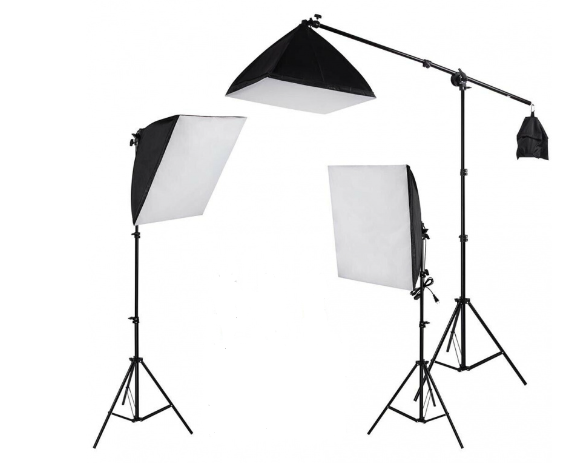 Studiový set softbox Graphy + boom rameno