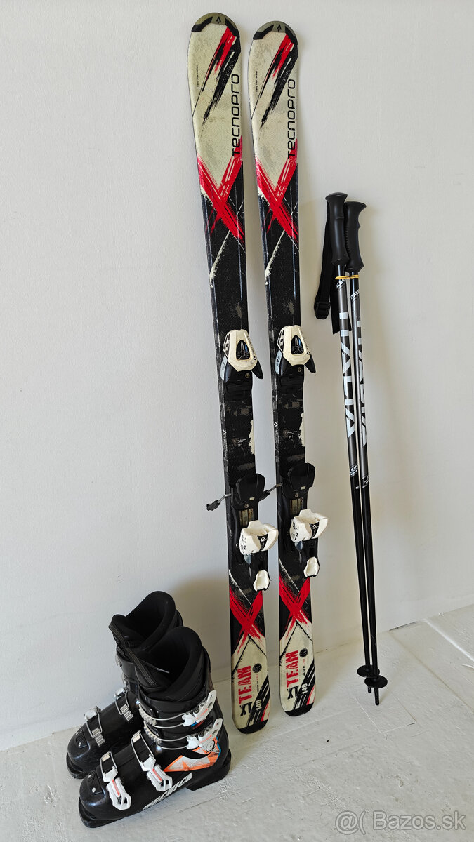 LYŽE TECNO PRO XT TEAM 140CM + LYŽIARKY TECNICA 40EUR