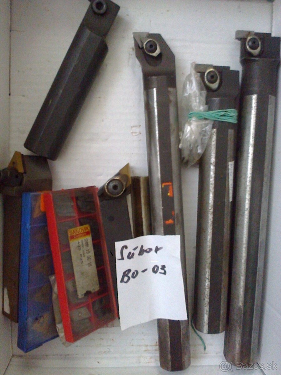 Na veľký sústruh - sústružnícke nože.