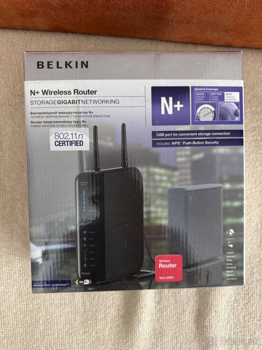 Wifi router Belkin N+ Wireless Router, Gigabit