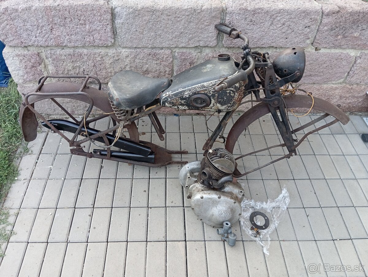 Predám motocykel NSU 200 ZDB asi rok 1938-39