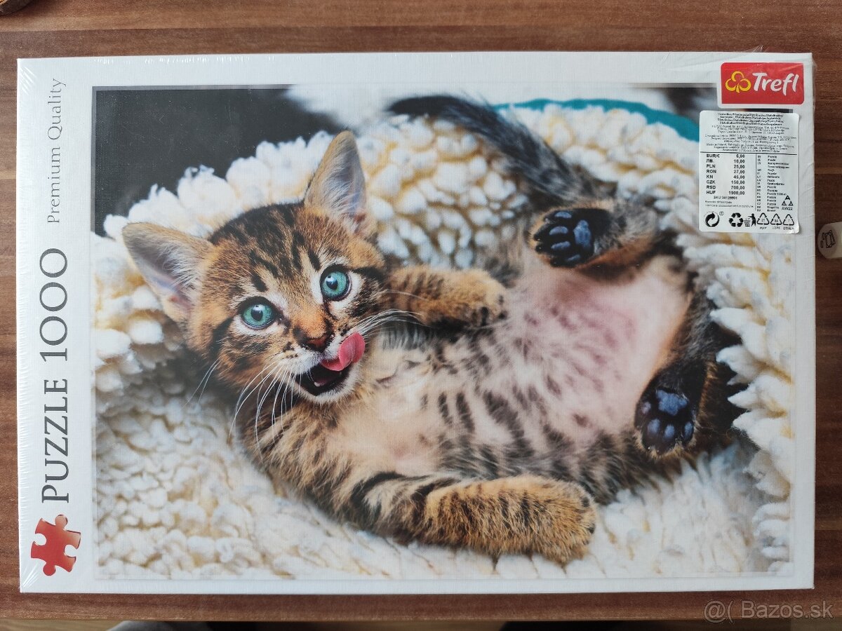 Puzzle 1000 Veselé mačiatko