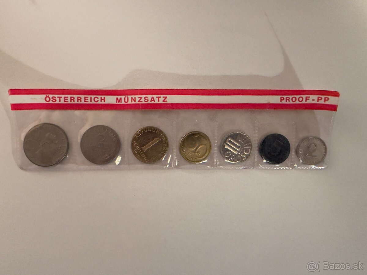 Sada mincí Rakúsko 1975
