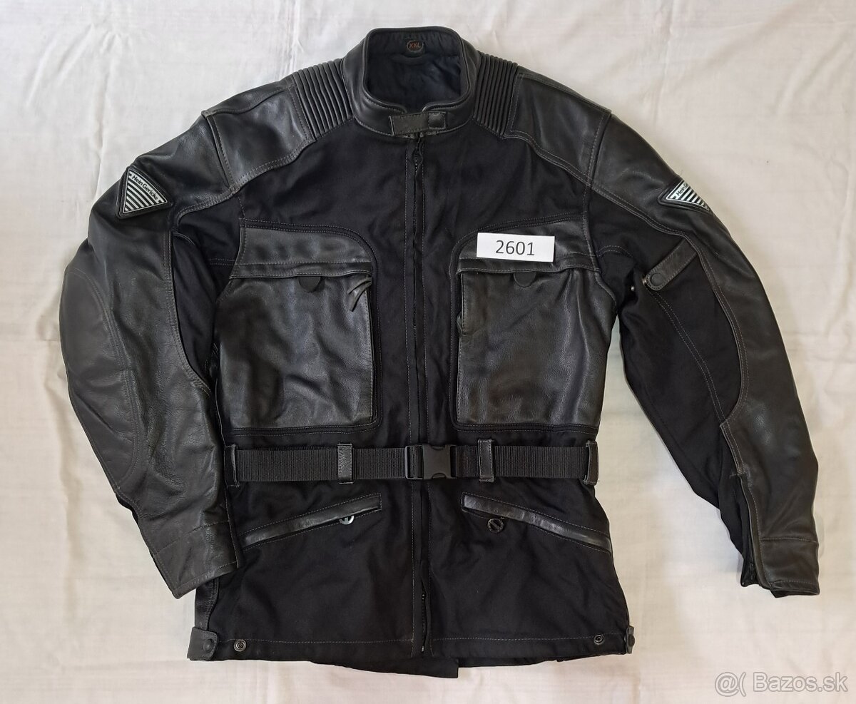 Moto bunda kombinácia textil-koža