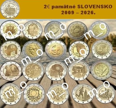 2 euro pamätné mince Slovensko - UNC.