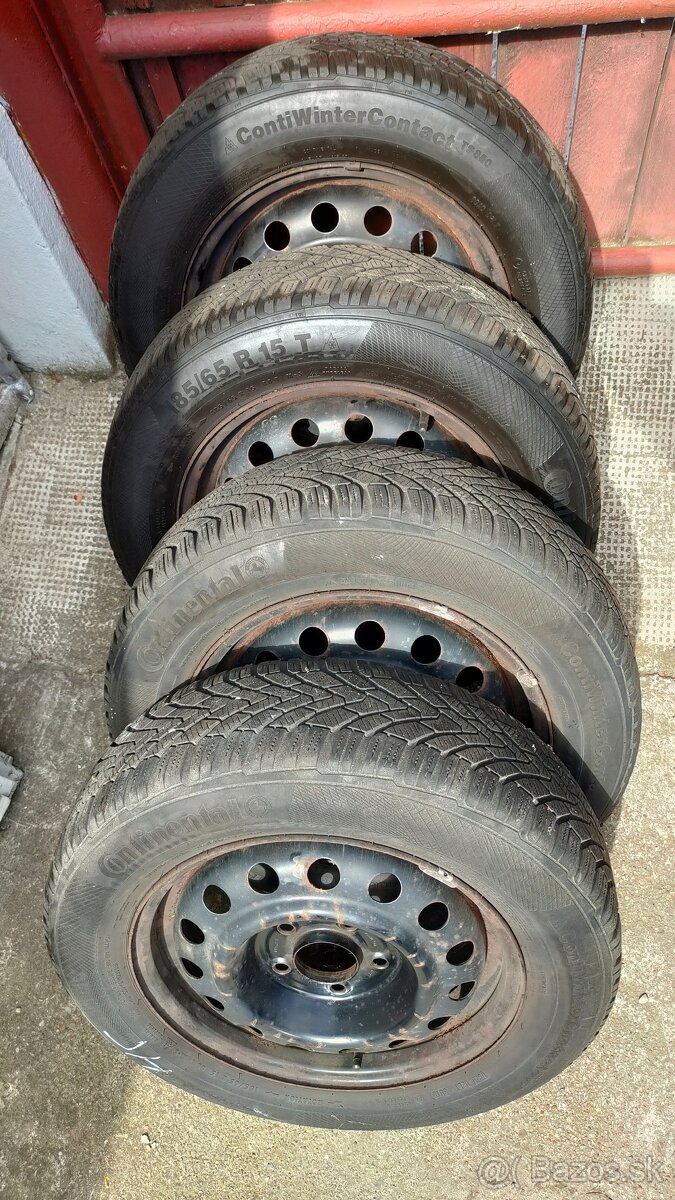 Plechové disky 15 s pneu Kia, Hyundai - 5 x 114,3 cm ET 47