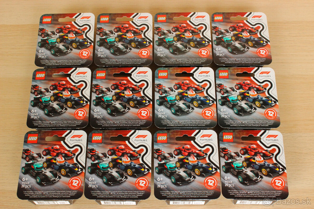 LEGO 71049 Sběratelská závodní auta F1 - kompletní série