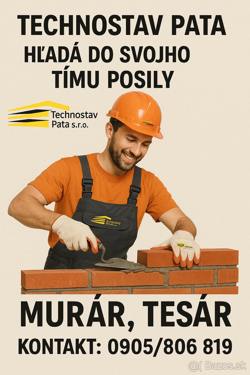 Murár, tesár, stavebný pracovník