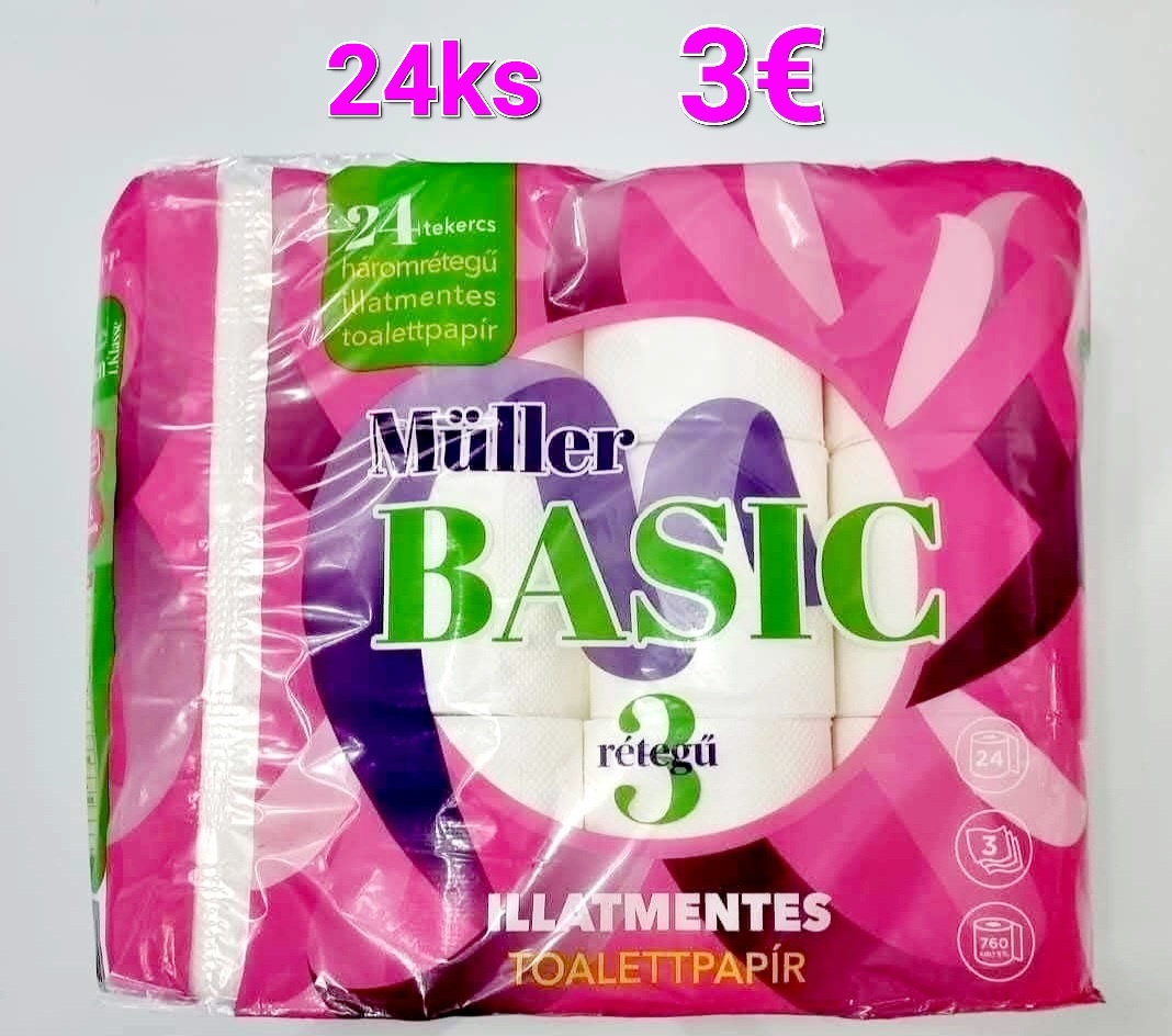 Toaletný papier, papierové vreckovky.