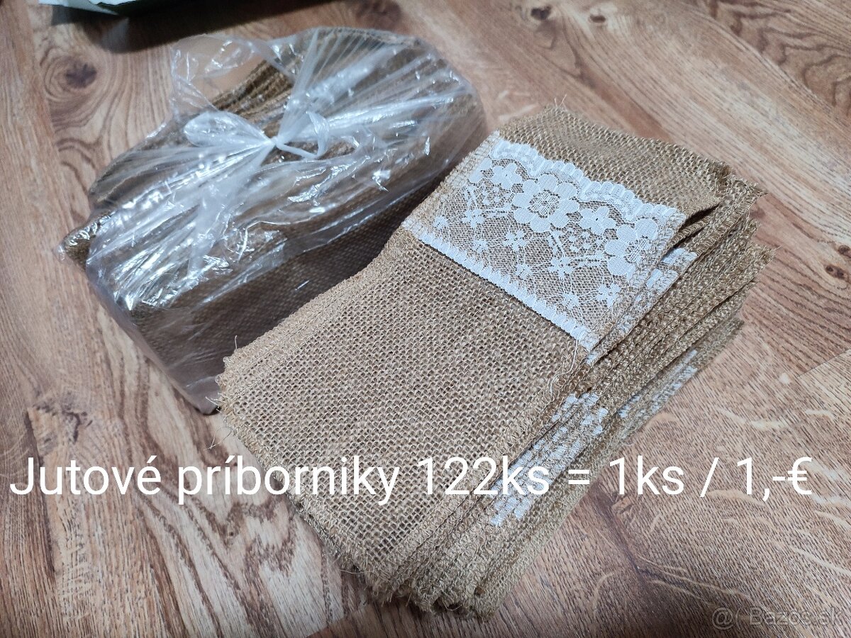 Jutové príborníky