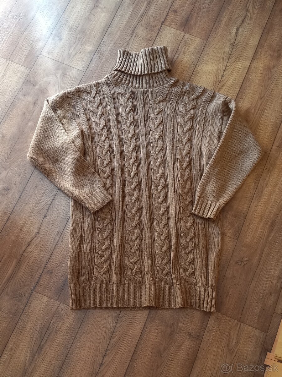 Nový karamelový rolák teplý uni veľ., L/XL