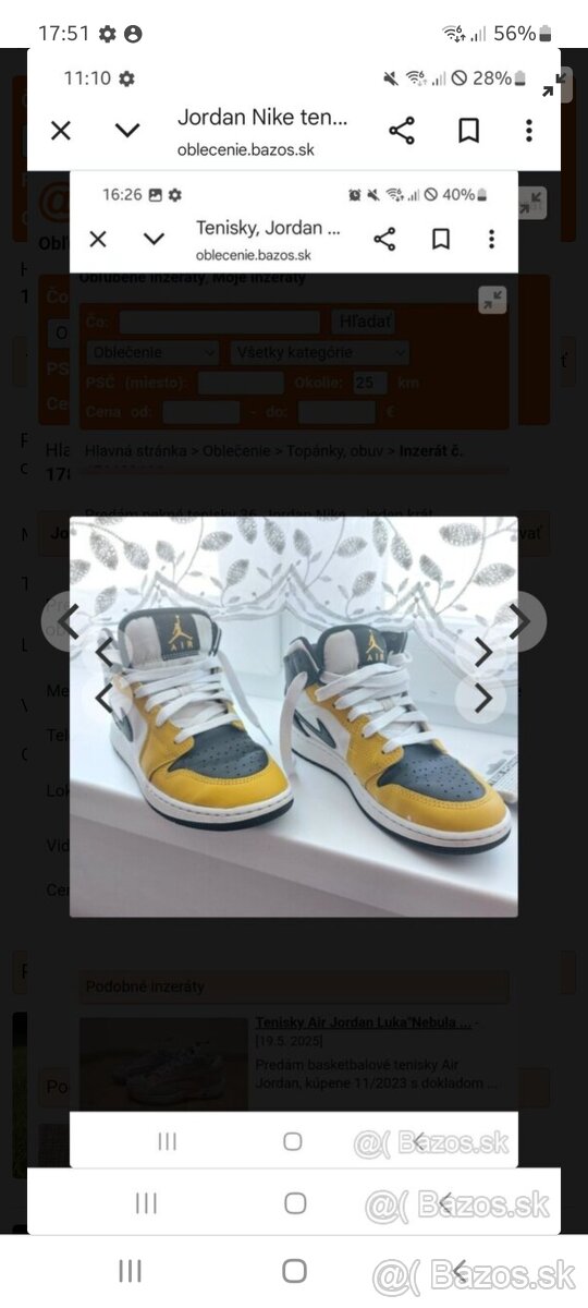 Jordan Nike tenisky