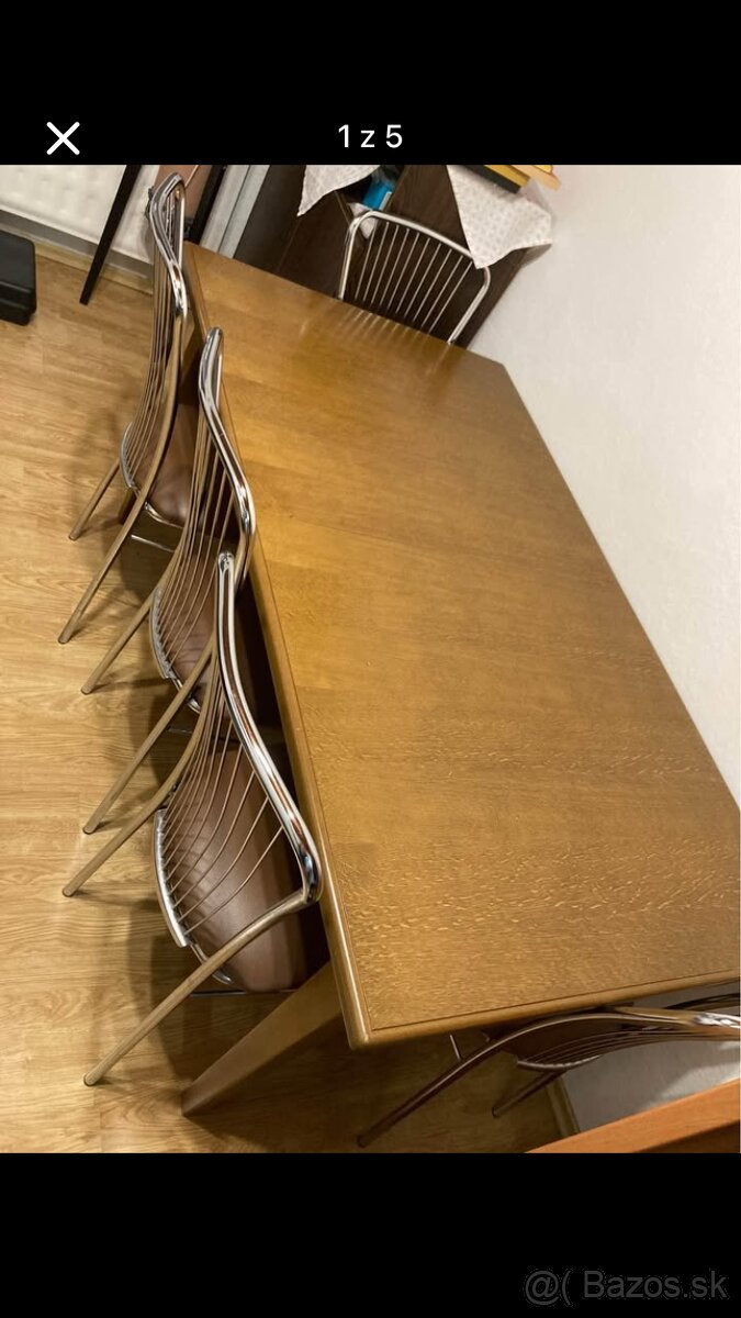 Predam stôl plus 6 stoličiek