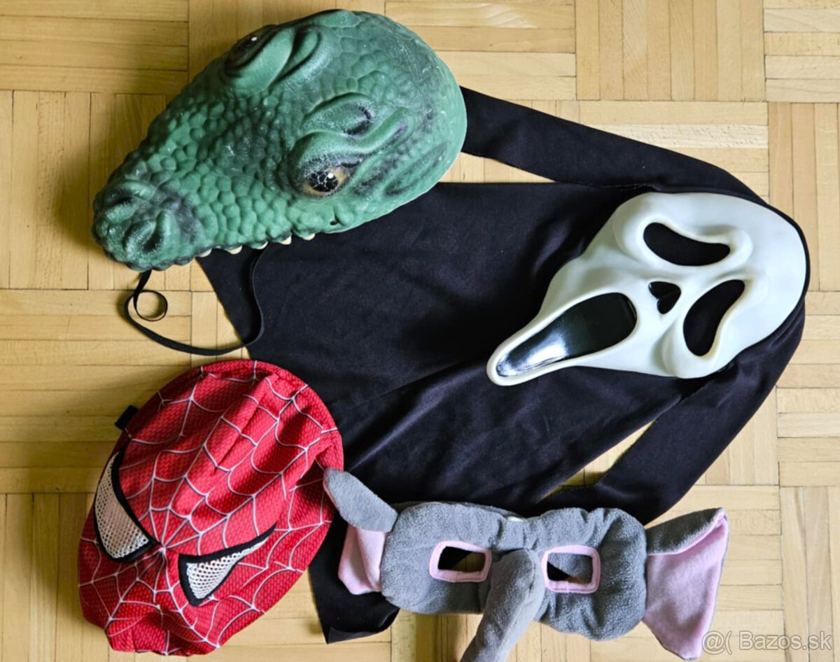 Masky na karneval pre deti, Spiderman a Vreskot (Scream)