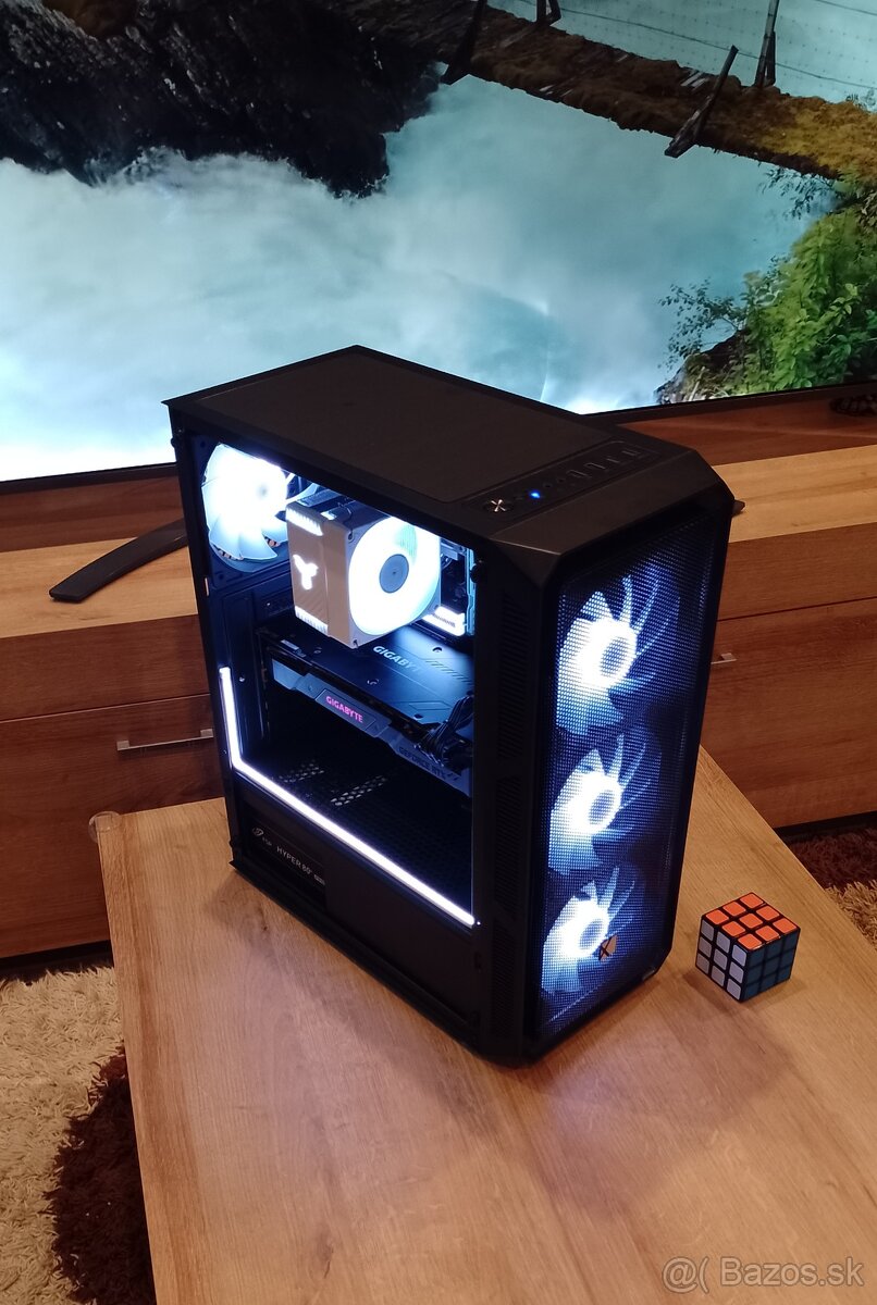 Herný ARGB PC–Ryzen 5+RTX 3060Ti+32 GB RAM+NVMe+SSD
