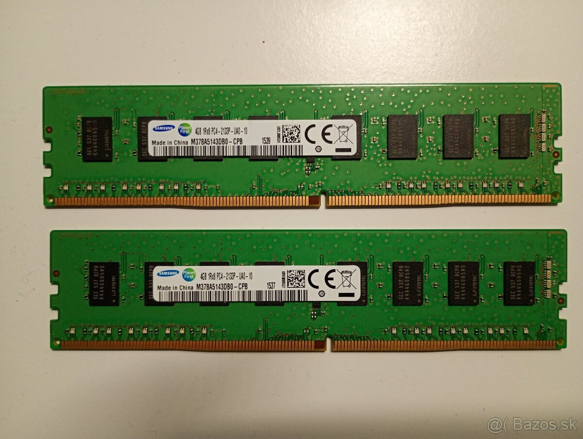 2x4GB PC RAM DDR4 2133Mhz CL15