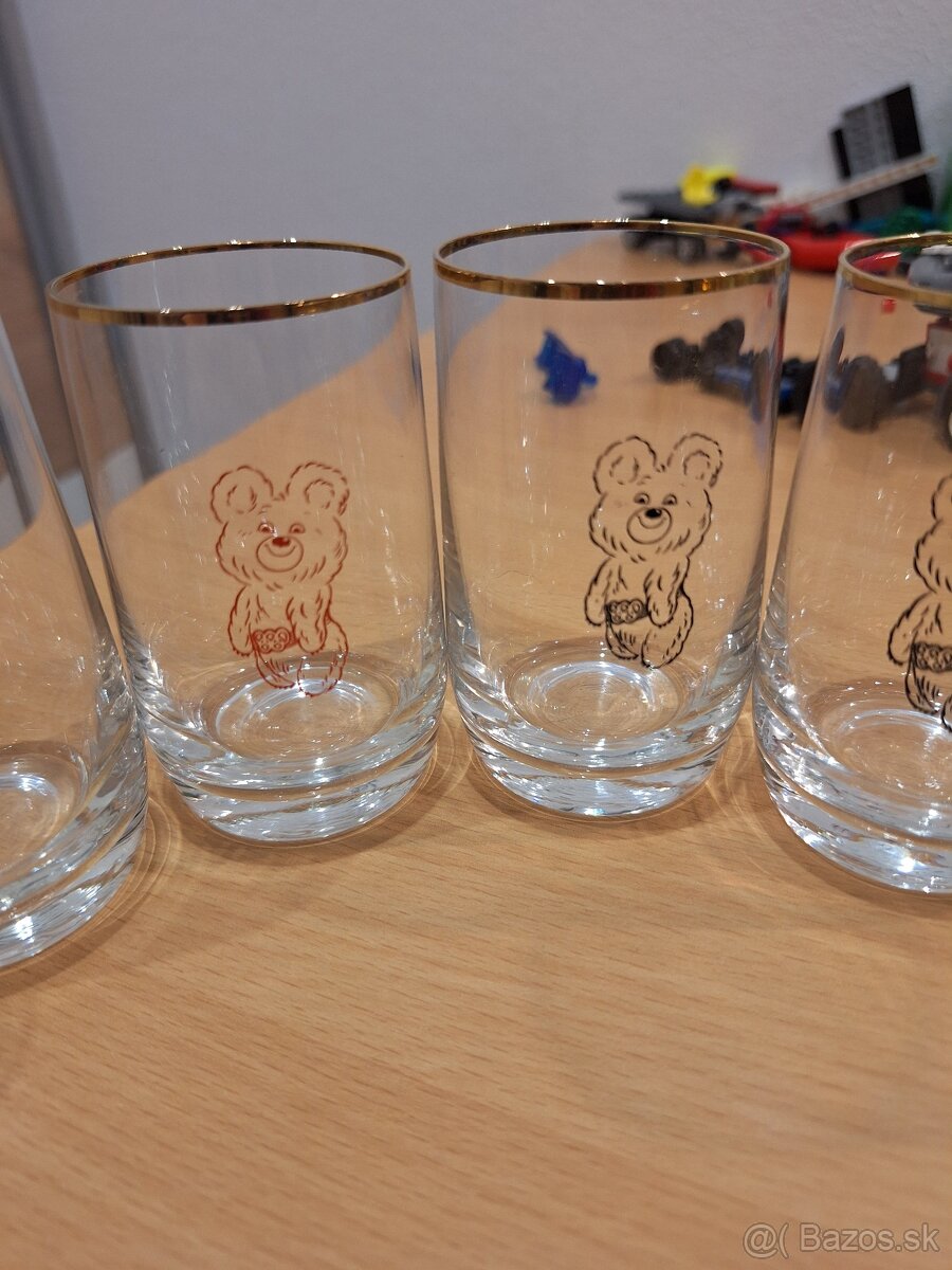 Retro poháre keramika sady predám