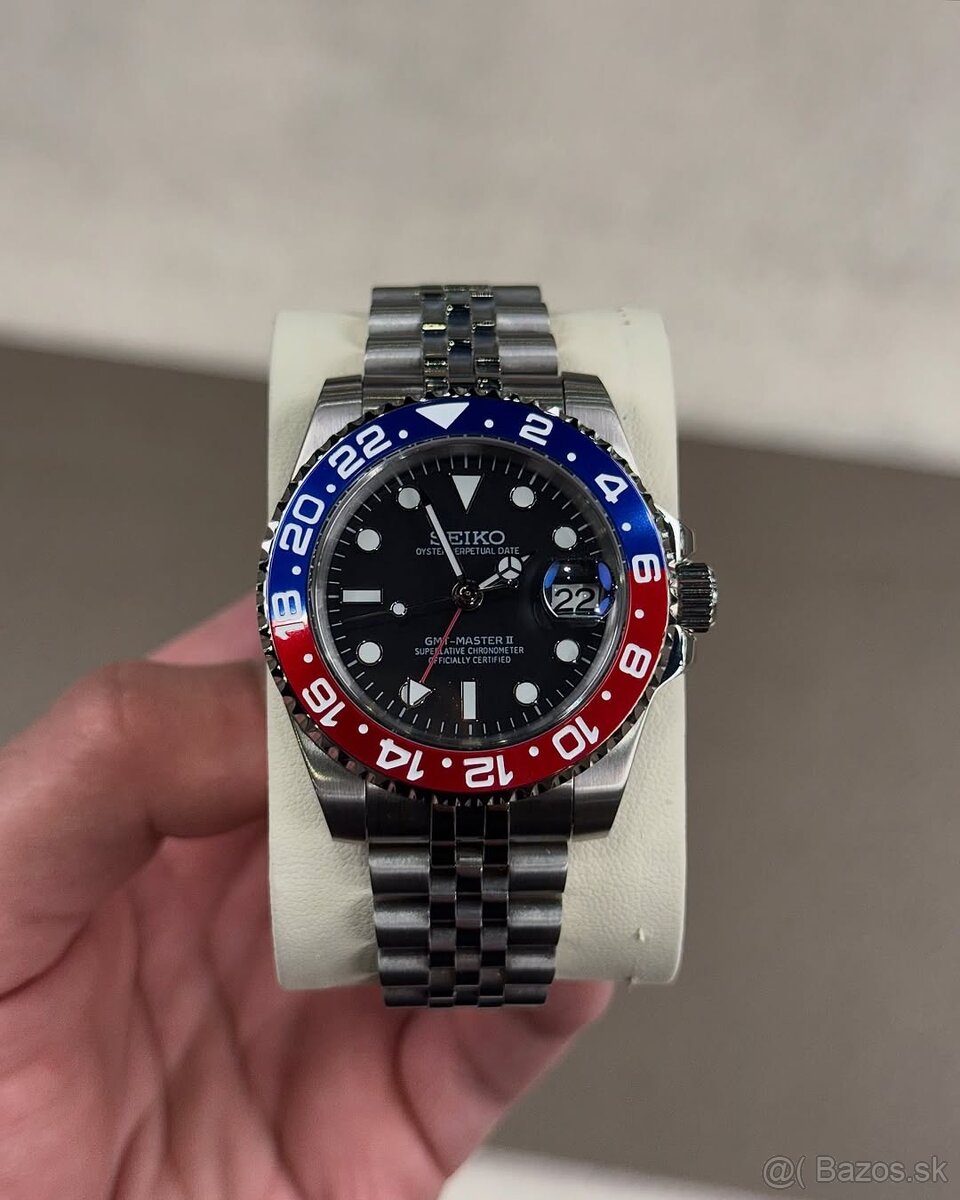 Hodinky Seiko mod gmt pepsi