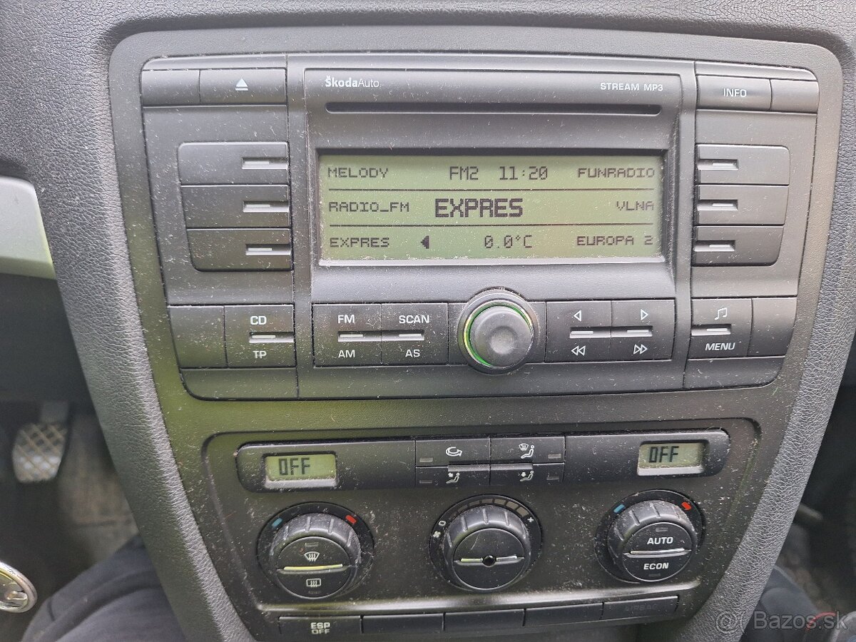 Skoda octavia 2 1.9 77kw rocnik 2008 bez DPF