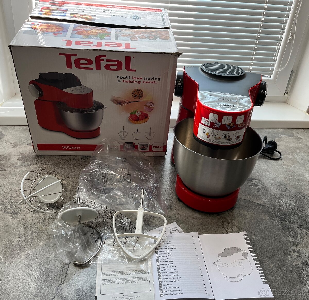 Nový Tefal WIZZO QB300538 700W kuchynský robot