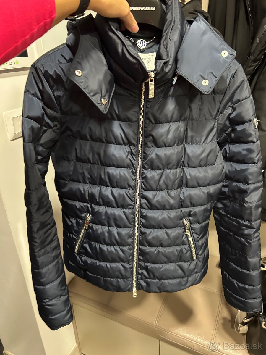 Armani bunda M modrá originál