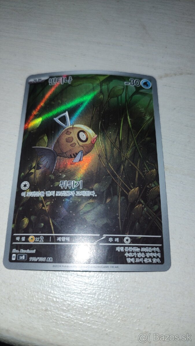 Pokemon zberateľska karta