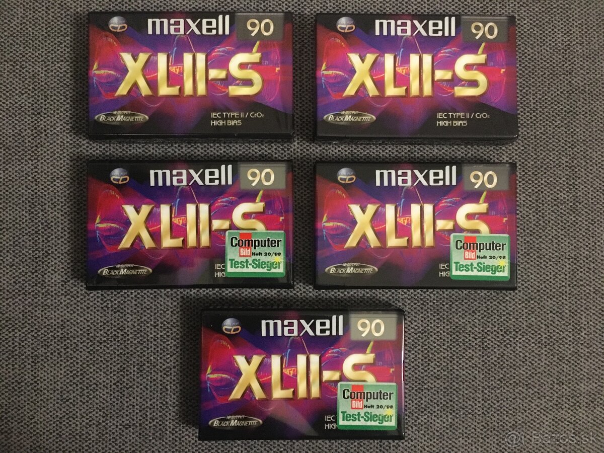 Predám audiokazety Maxell XLII-S 90