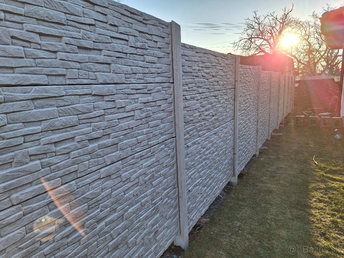 Betonové ploty s montážou AKCIA-MAJ