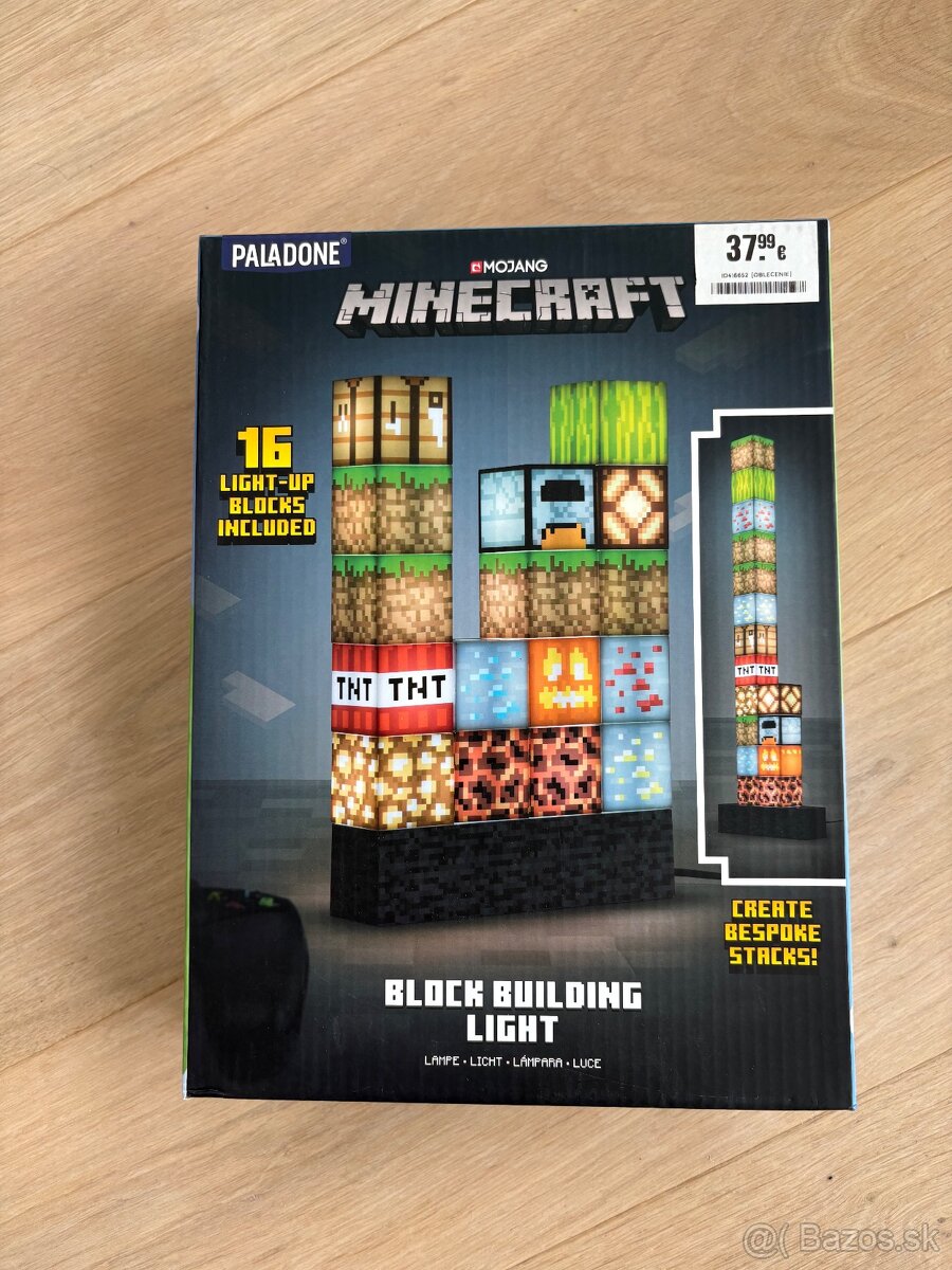 Detská nočná lampa minecraft