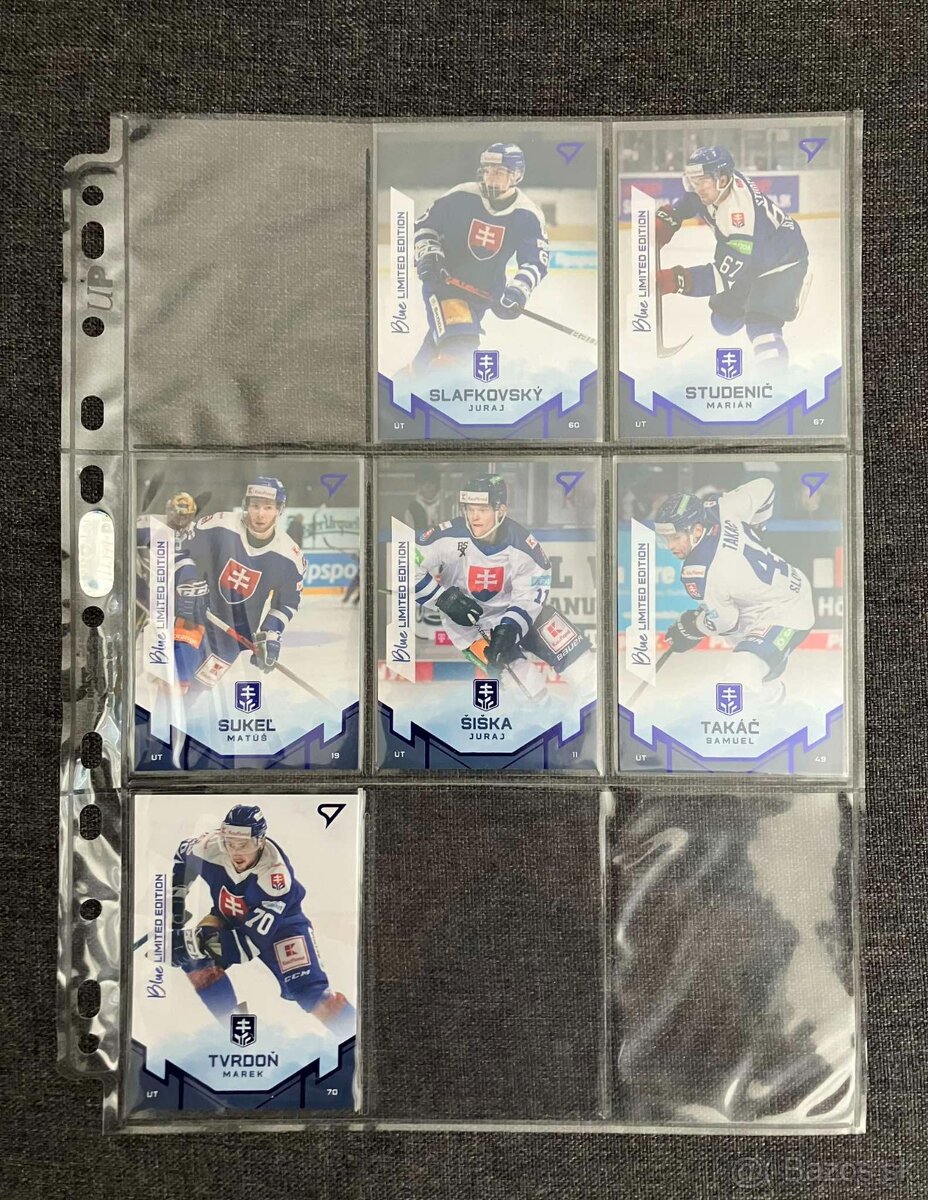 Hokejové karty / kartičky Hokejové Slovensko 2022 Blue