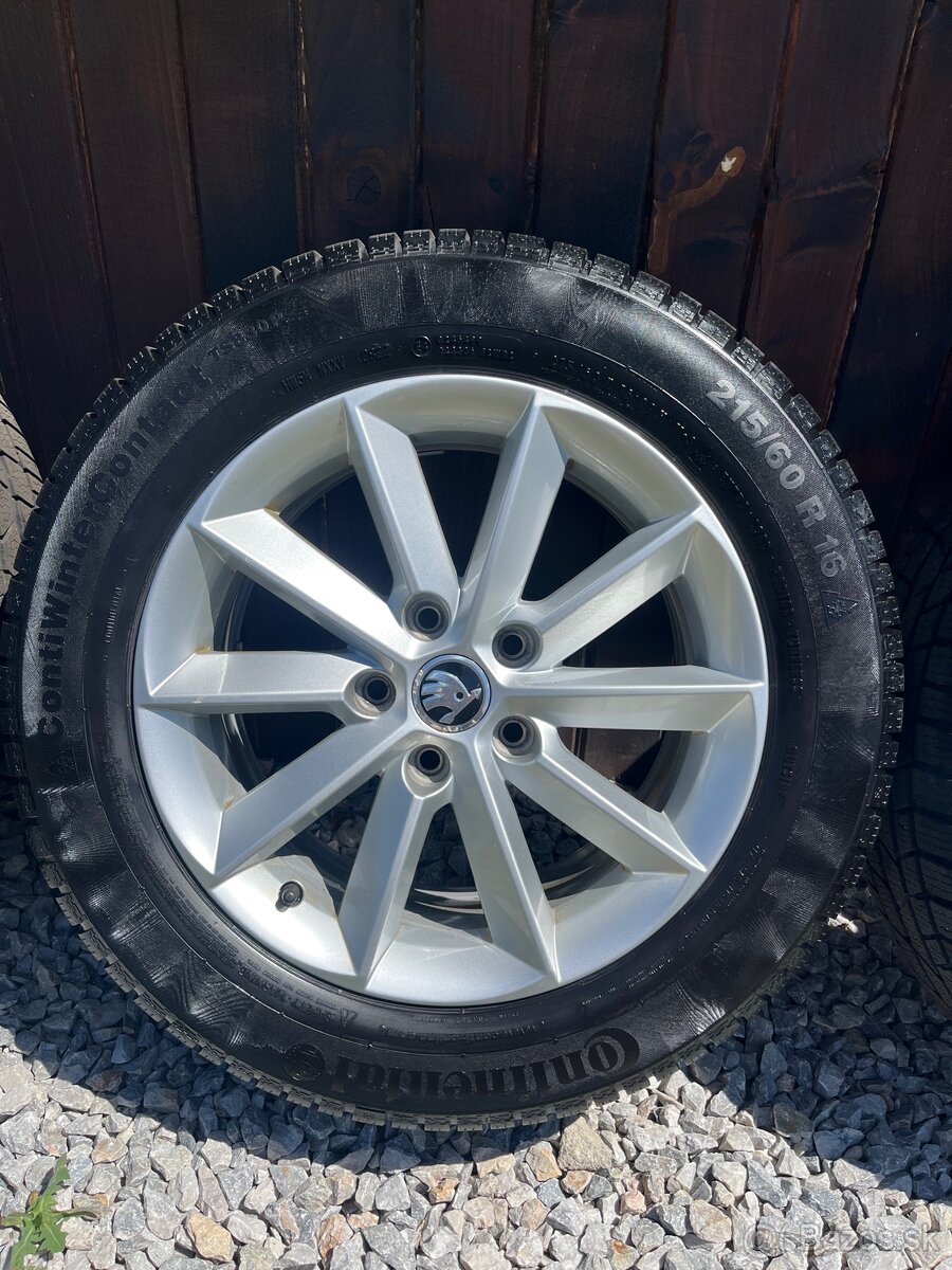 Elektróny Škoda so zimnými pneumatikami