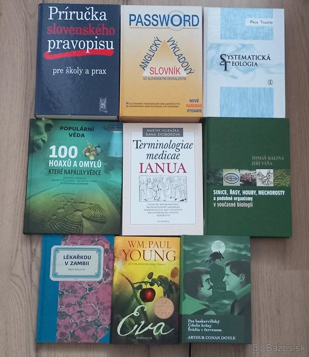 Rôzne knihy na predaj