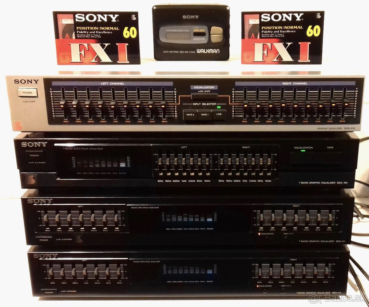 4x Equalizer SONY 2x9 2x7 pasm.JAPAN, AE49, AE92, AE87, AE90