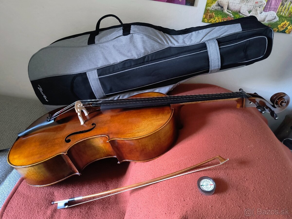 Violončelo (4/4, masív, eben, príslušenstvo)