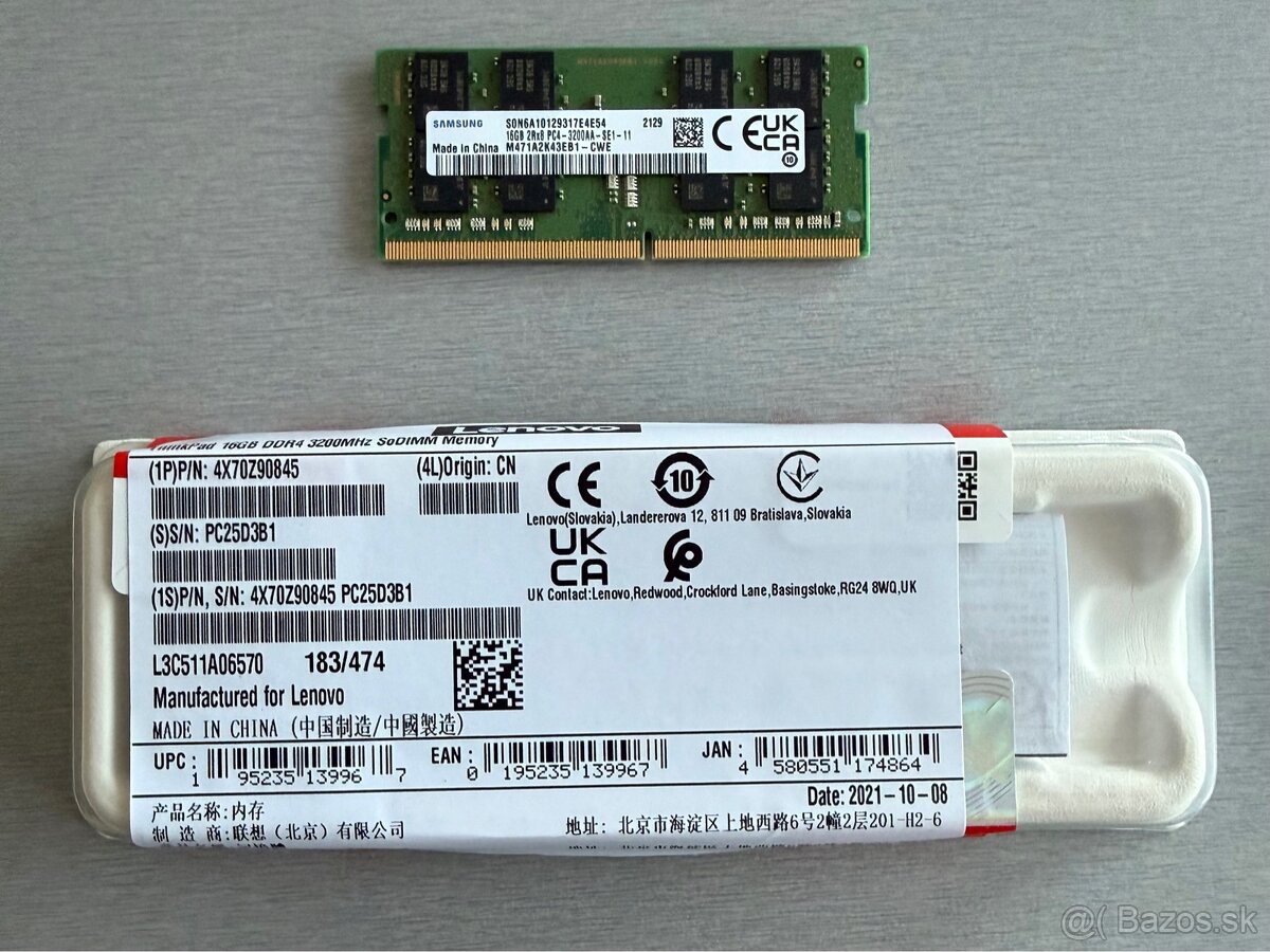 Samsung 16GB DDR4 3200MHz So-DIMM RAM