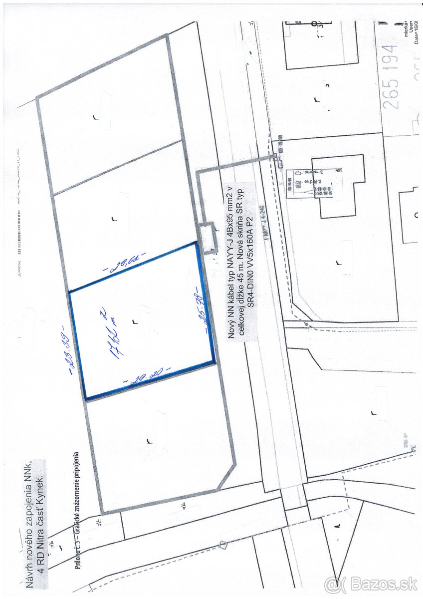 EXKLUZÍVNE, pekný stav.pozemok Nitra-Kynek, š. 25m
