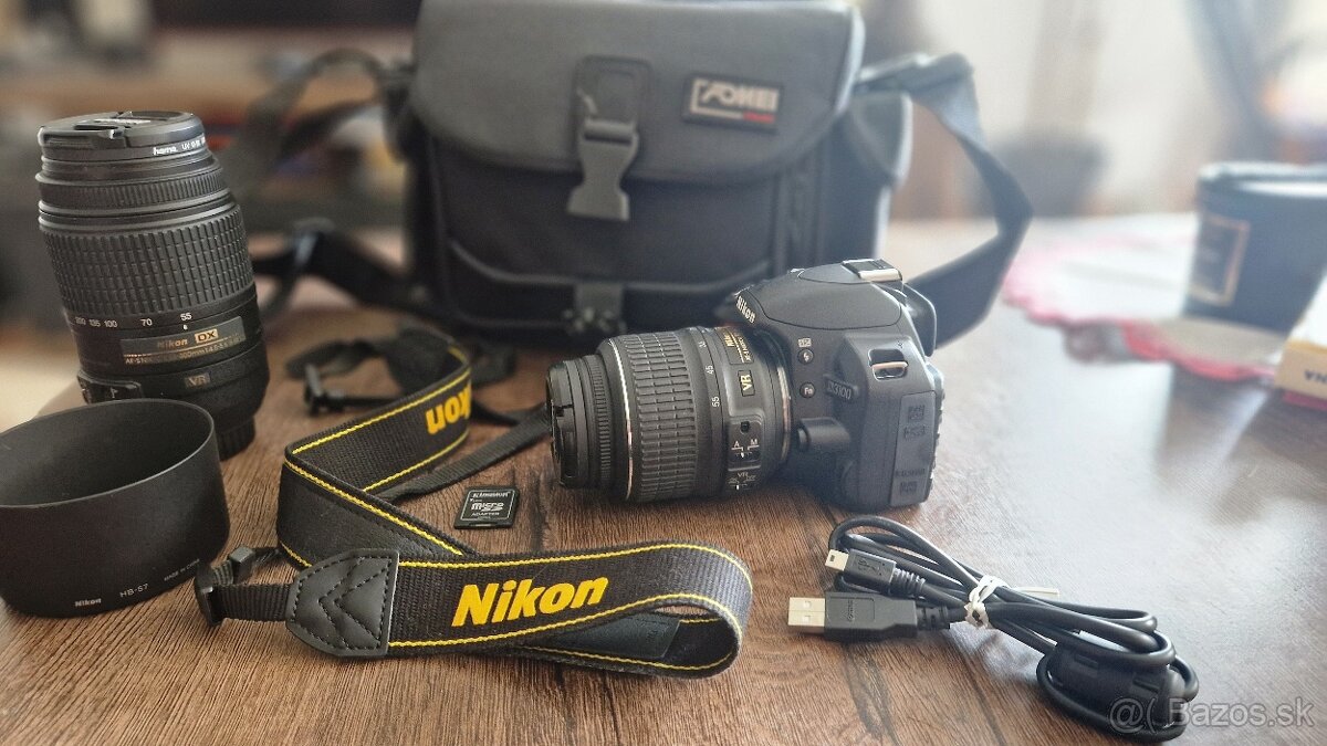 Nikon d3100 + 2x objektiv