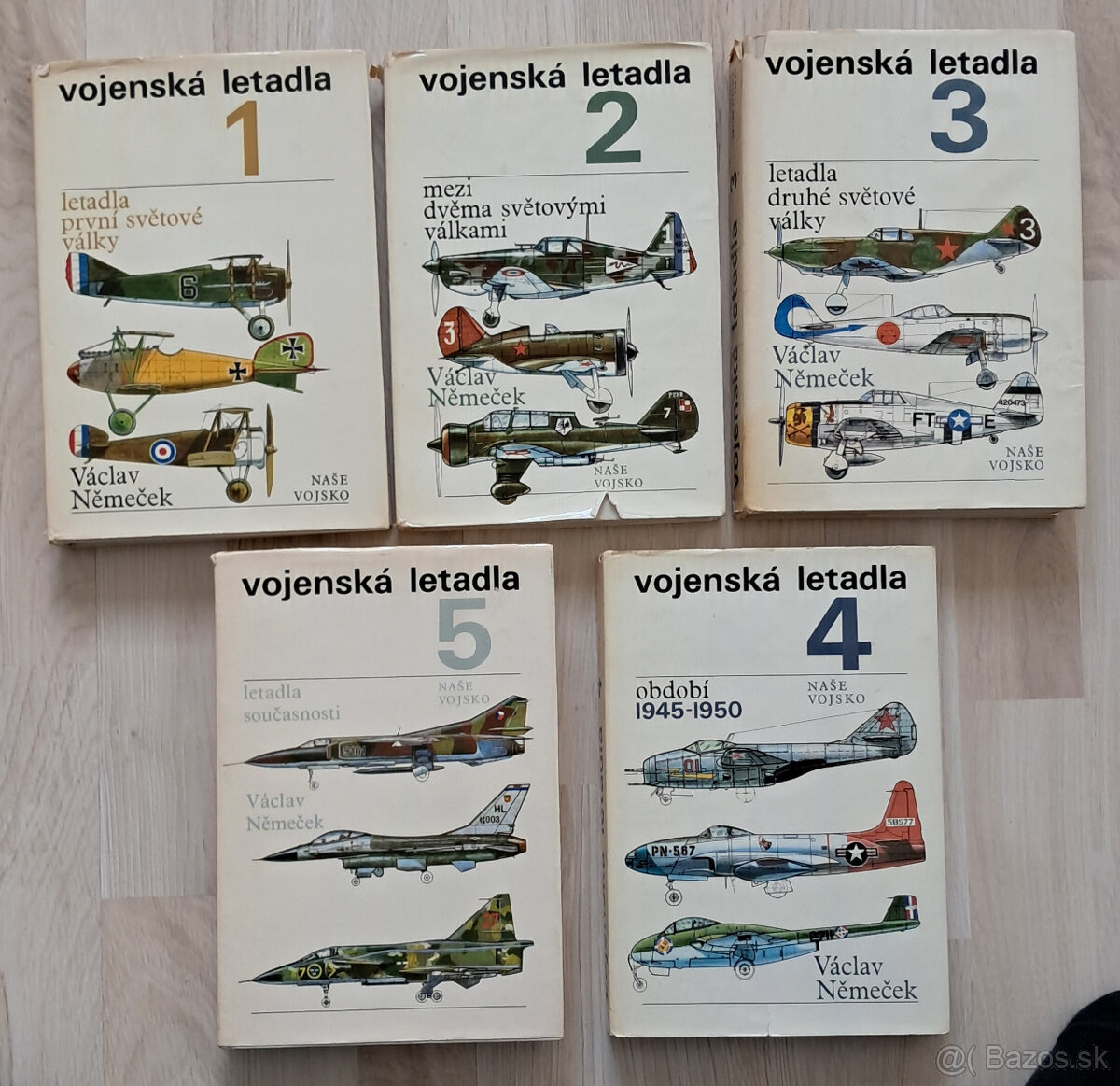 Predam celu seriu knih Vojenske letadla 1(1977) az 5(1985),